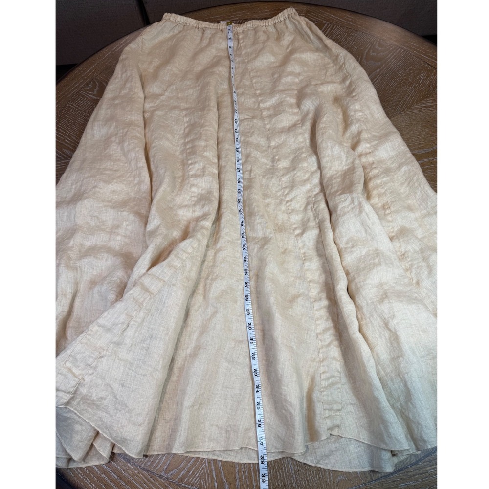 CP Shades Lily Linen Maxi Skirt Tan Size Large - Picture 8 of 9